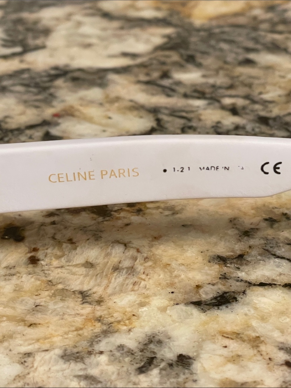 Celine White Oval Sunglasses - Picture 2 of 13
